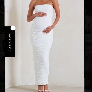 Club London “My Lady” MATERNITY STRAPLESS DRESS